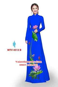 Vải áo dài hoa sen AD MTV 4513 29