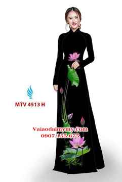 Vải áo dài hoa sen AD MTV 4513 31