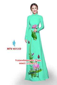 Vải áo dài hoa sen AD MTV 4513 30