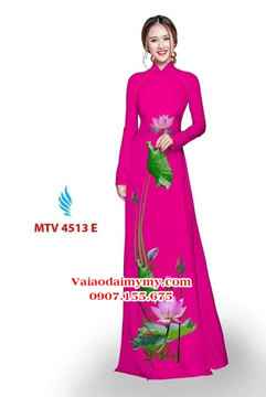 Vải áo dài hoa sen AD MTV 4513 36