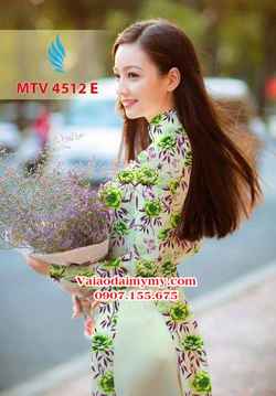 Vải áo dài hoa nguyên áo AD MTV 4512 26