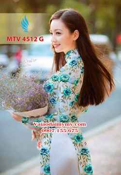 Vải áo dài hoa nguyên áo AD MTV 4512 31