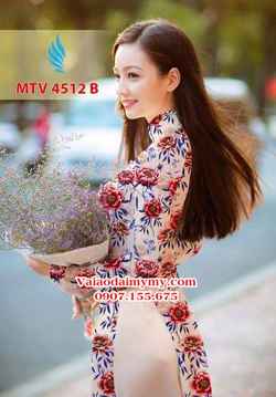 Vải áo dài hoa nguyên áo AD MTV 4512 28