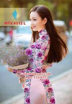 Vải áo dài hoa nguyên áo AD MTV 4512 33