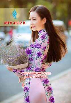 Vải áo dài hoa nguyên áo AD MTV 4512 32