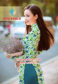 Vải áo dài hình trái cây nguyên áo AD MTV 4506 28