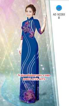 Vải áo dài Hoa in 3D AD N2283 26