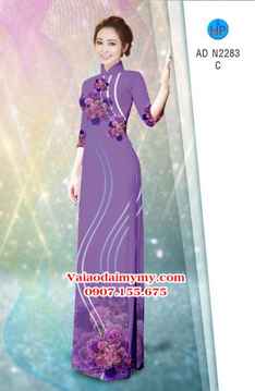 Vải áo dài Hoa in 3D AD N2283 28