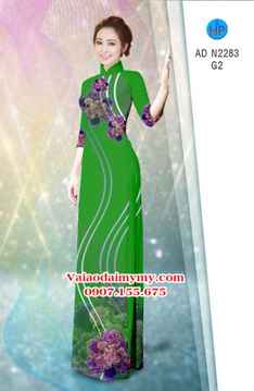 Vải áo dài Hoa in 3D AD N2283 29