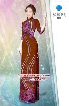 Vải áo dài Hoa in 3D AD N2283 27