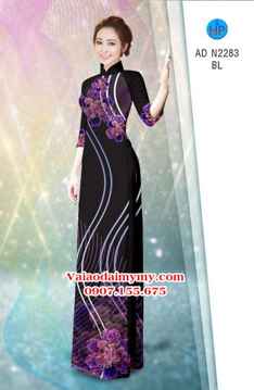 Vải áo dài Hoa in 3D AD N2283 25