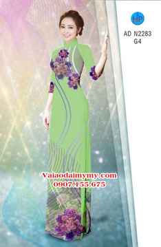 Vải áo dài Hoa in 3D AD N2283 33