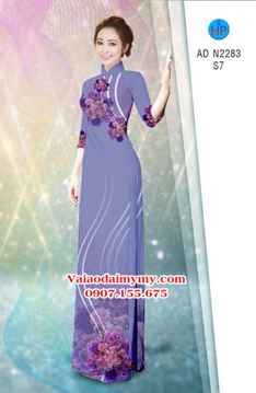 Vải áo dài Hoa in 3D AD N2283 35