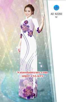 Vải áo dài Hoa in 3D AD N2283 34