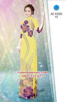 Vải áo dài Hoa in 3D AD N2283 36