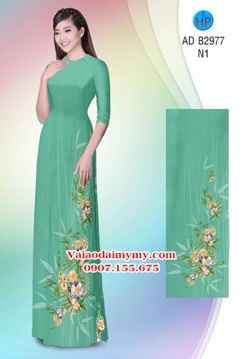 Vải áo dài Hoa in 3D AD B2977 27