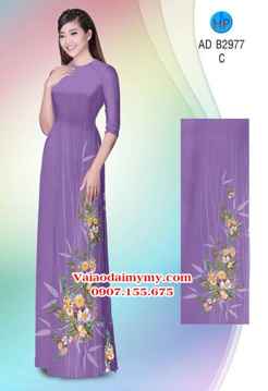 Vải áo dài Hoa in 3D AD B2977 32