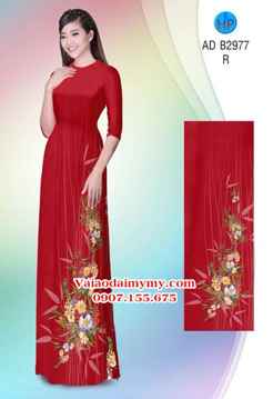 Vải áo dài Hoa in 3D AD B2977 26