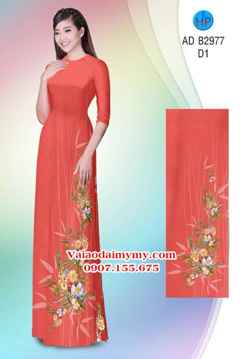 Vải áo dài Hoa in 3D AD B2977 30