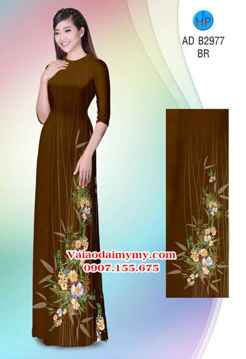 Vải áo dài Hoa in 3D AD B2977 33