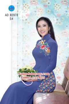 Vải áo dài Hoa in 3D AD B2978 30