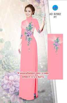 Vải áo dài Hoa in 3D AD B2982 25