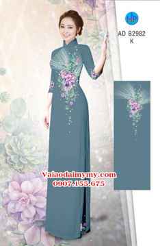 Vải áo dài Hoa in 3D AD B2982 26