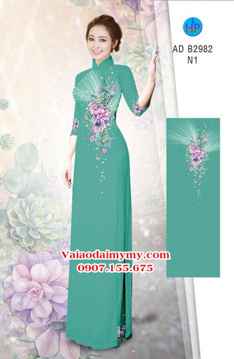 Vải áo dài Hoa in 3D AD B2982 28