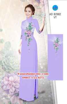 Vải áo dài Hoa in 3D AD B2982 31