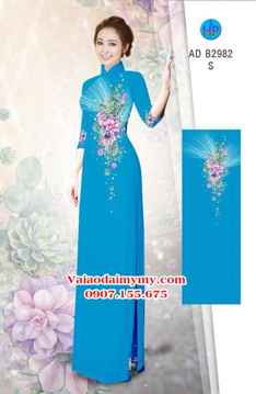 Vải áo dài Hoa in 3D AD B2982 33
