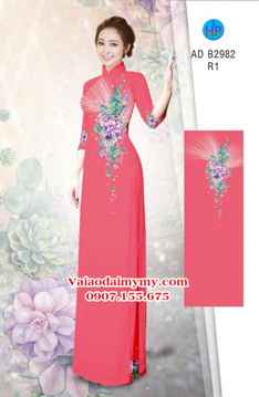 Vải áo dài Hoa in 3D AD B2982 36