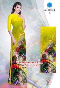 Vải áo dài Hoa ảo 3D lung linh AD B2949 27