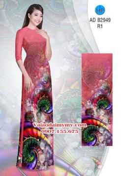 Vải áo dài Hoa ảo 3D lung linh AD B2949 30