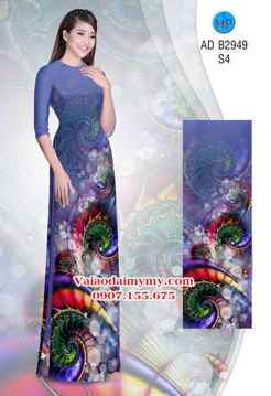 Vải áo dài Hoa ảo 3D lung linh AD B2949 29