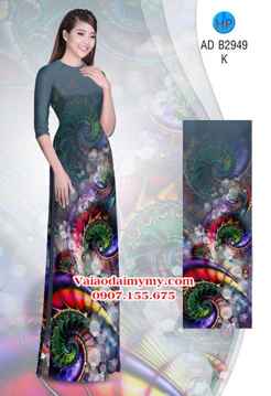 Vải áo dài Hoa ảo 3D lung linh AD B2949 32