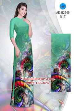 Vải áo dài Hoa ảo 3D lung linh AD B2949 31