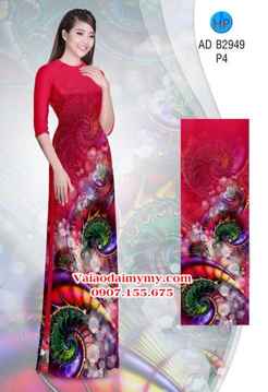 Vải áo dài Hoa ảo 3D lung linh AD B2949 33