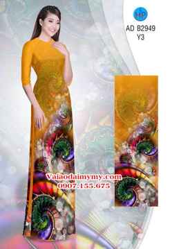 Vải áo dài Hoa ảo 3D lung linh AD B2949 36