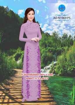 Vải áo dài Hoa in 3D AD N1969 25