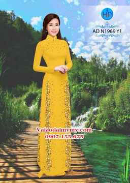 Vải áo dài Hoa in 3D AD N1969 32
