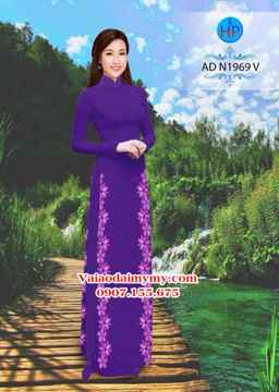 Vải áo dài Hoa in 3D AD N1969 35