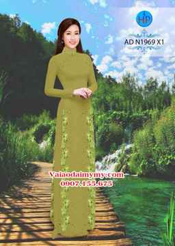 Vải áo dài Hoa in 3D AD N1969 34