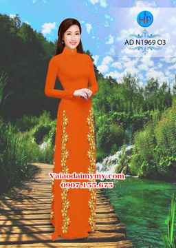 Vải áo dài Hoa in 3D AD N1969 36
