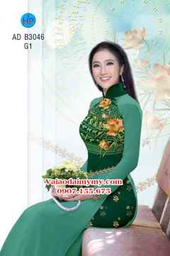 1527777348 126 vai ao dai trong dong va hoa sen ad