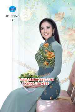 1527777357 44 vai ao dai trong dong va hoa sen ad