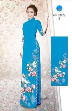 1528258074 283 vai ao dai hac trang tren nhung canh hoa dao tho mong ad