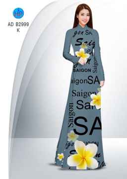 Vải áo dài Sài Gòn và hoa sứ AD B2999 28