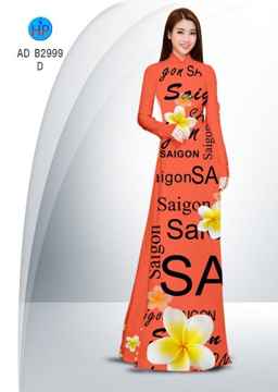Vải áo dài Sài Gòn và hoa sứ AD B2999 29
