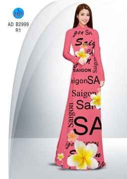 Vải áo dài Sài Gòn và hoa sứ AD B2999 33