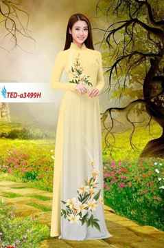 Vải áo dài hoa ly AD TED a3499 33
